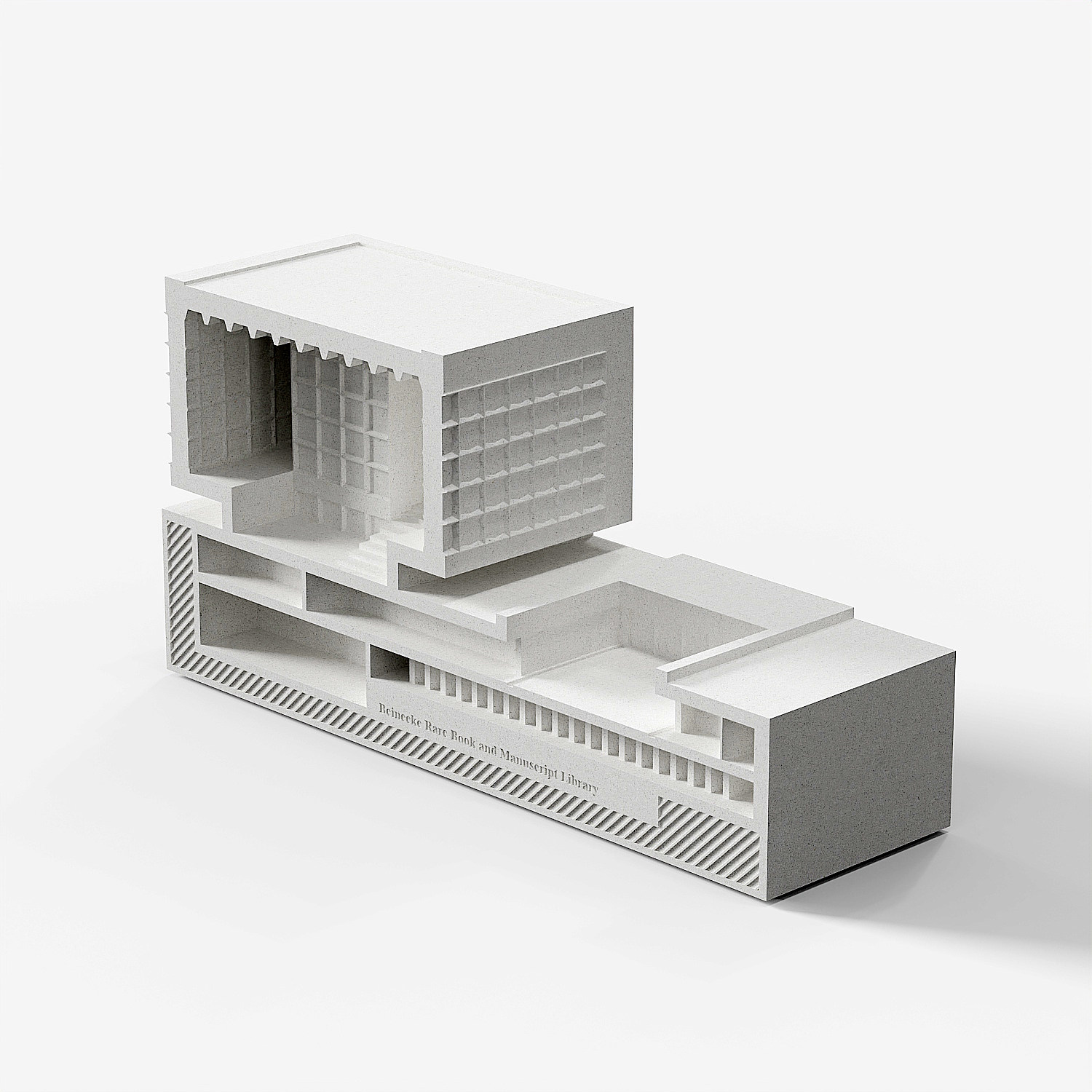 Beinecke Rare Book Library Concrete Model by Myron Design
