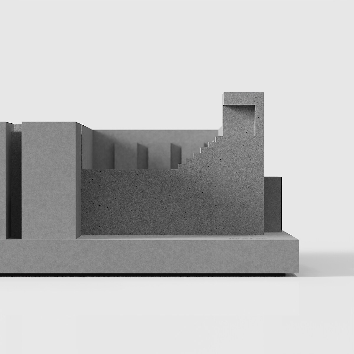 Luyeyuan Concrete Architectural Model by Myron Design