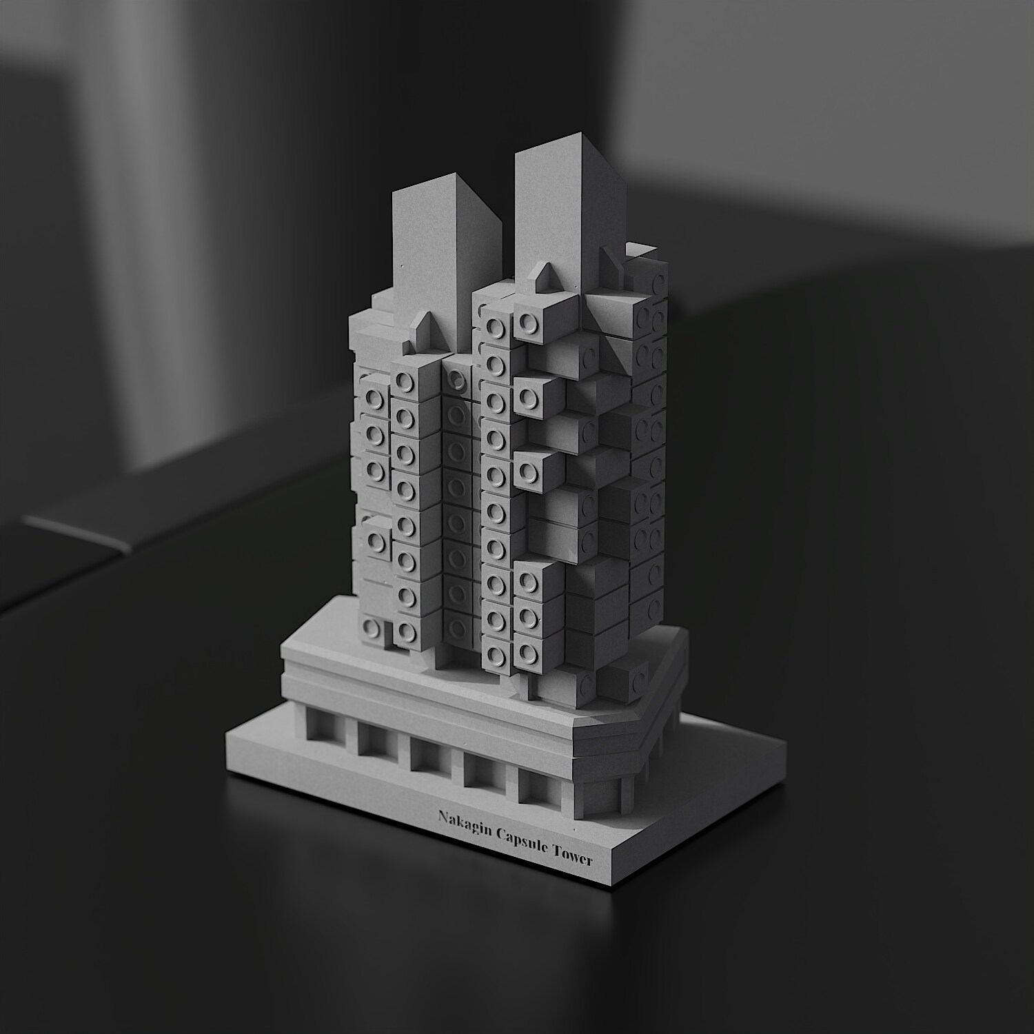 Nakagin Capsule Tower Concrete Model - Kisho Kurokawa - Image 4
