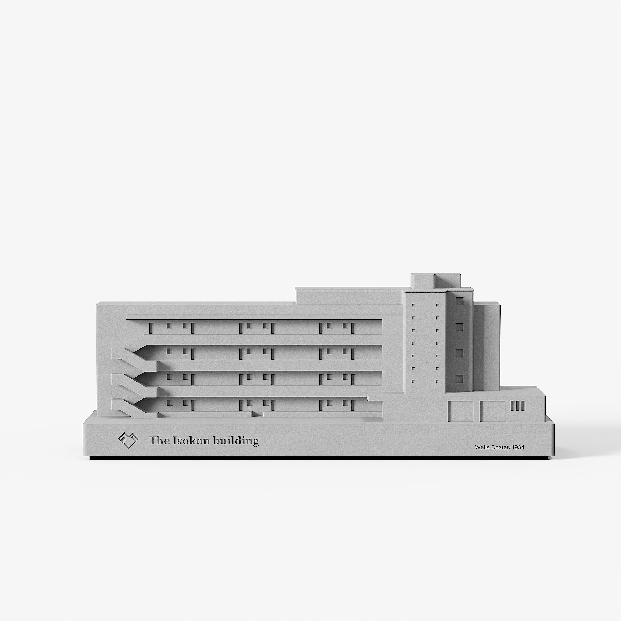 Isokon Building Concrete Model - Modernist Architecture Decor - Image 5