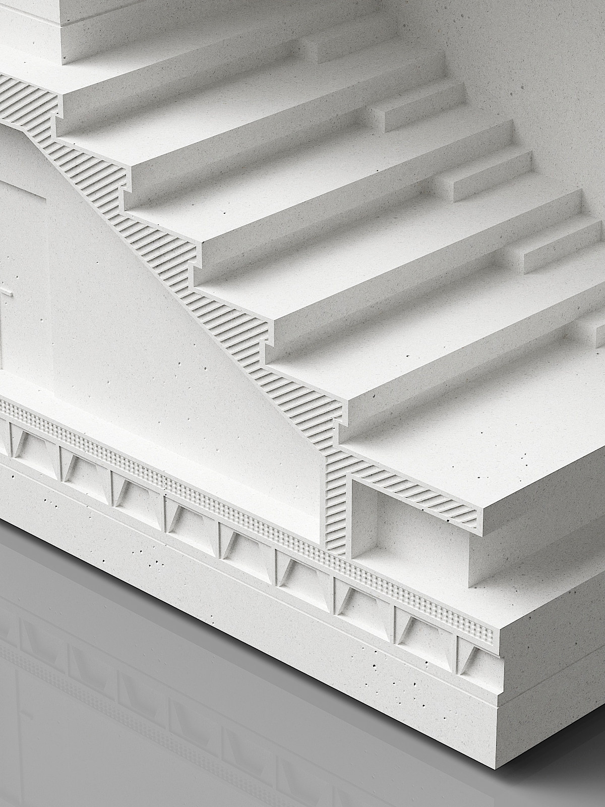 Architectural Detail Concrete Sculpture 157 mm by Myron Design