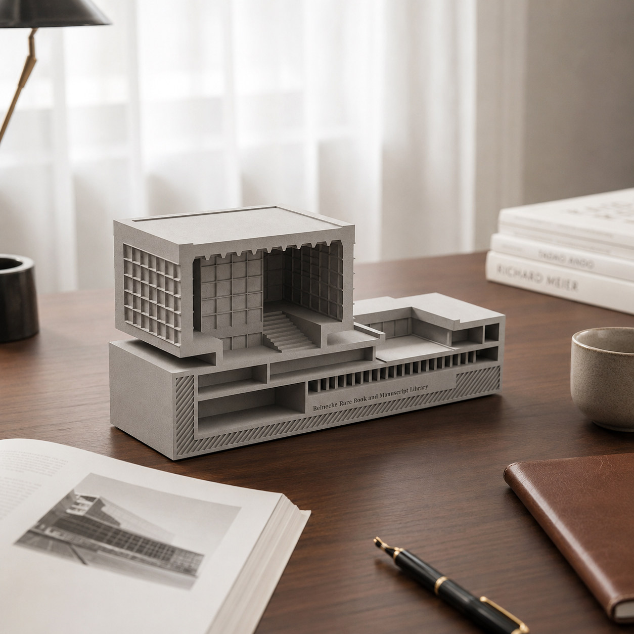 Beinecke Rare Book Library Concrete Model by Myron Design