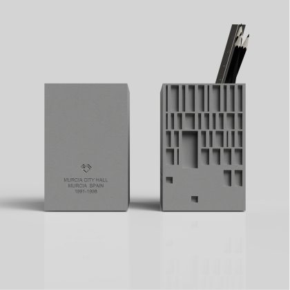 Murcia City Hall Concrete Pen Holder by Myron Design