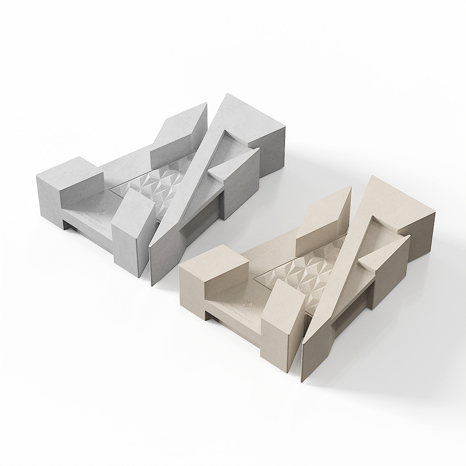 National Gallery of Art East Building Concrete Model by Myron Design