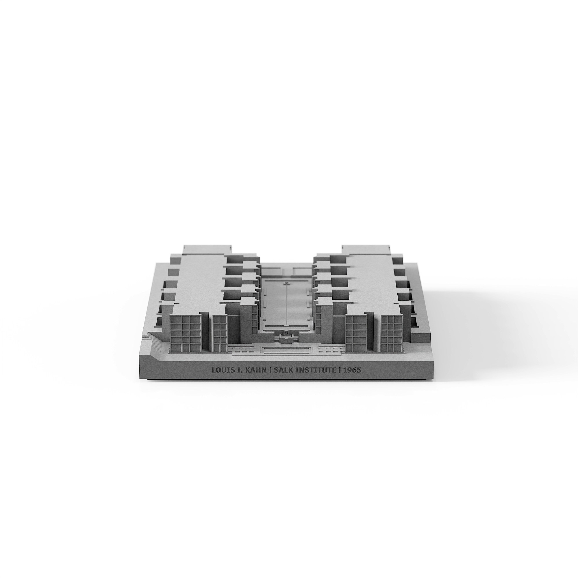 Salk Institute Concrete Architectural Model by Myron Design