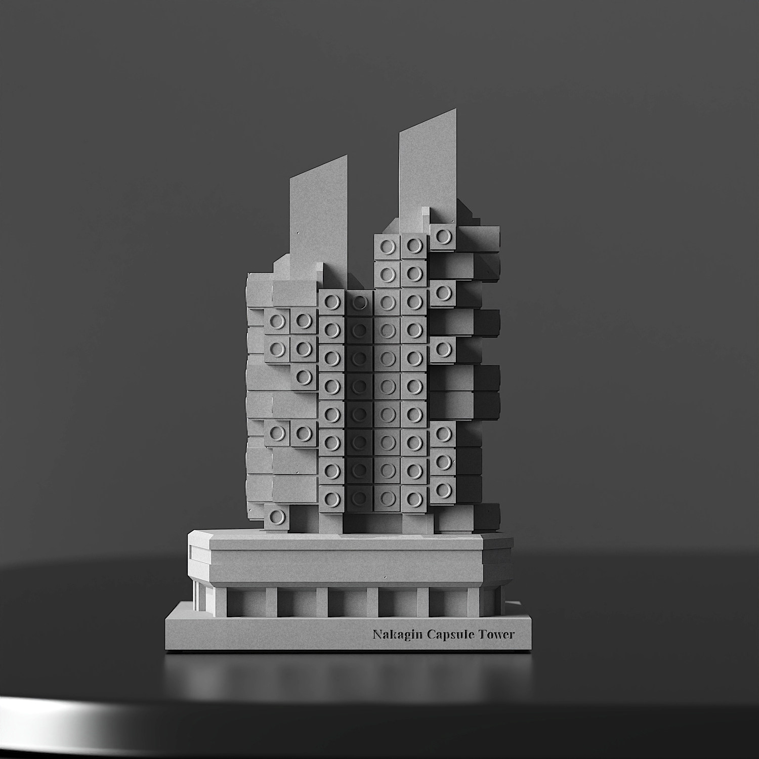 Nakagin Capsule Tower Concrete Model - Kisho Kurokawa - Image 5