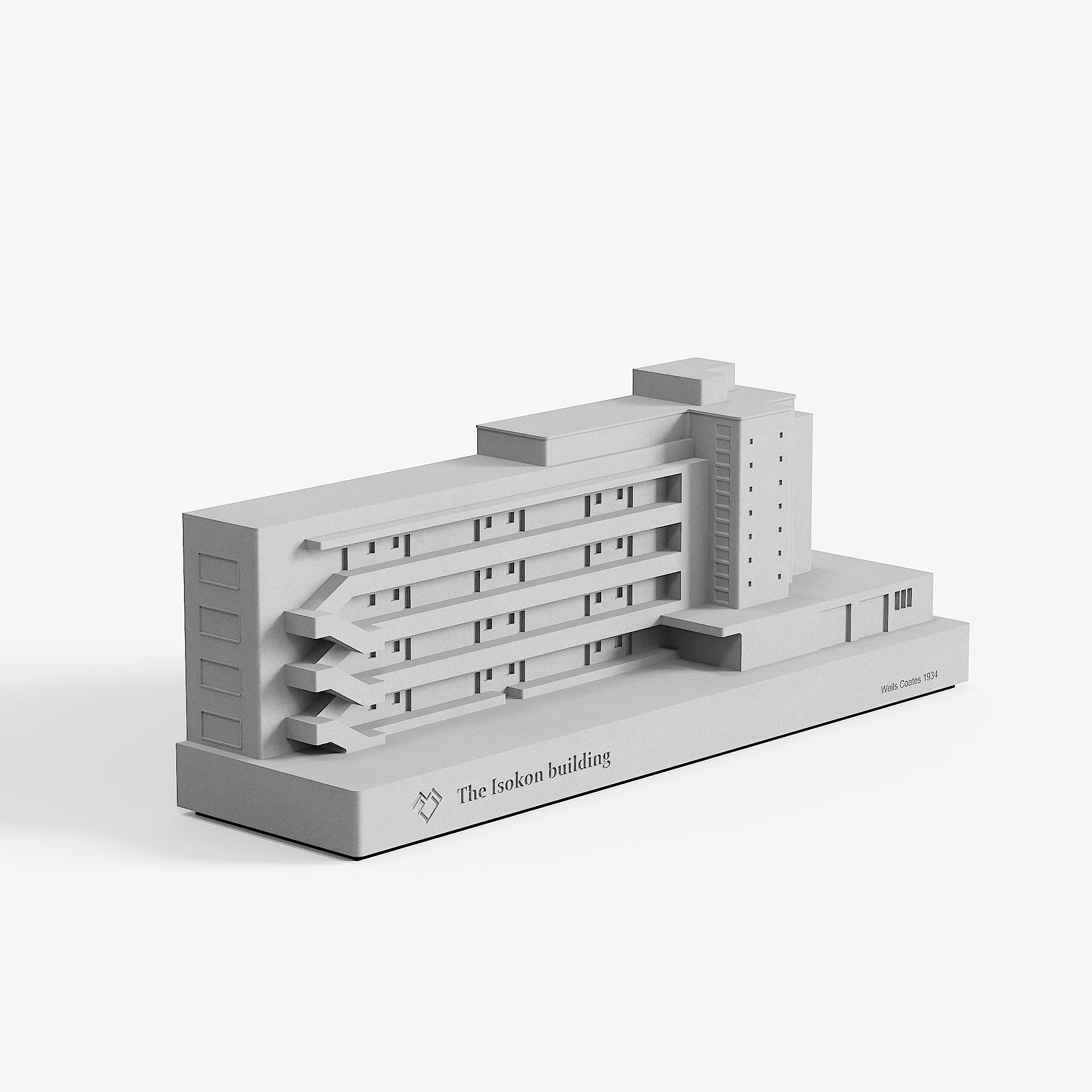 Isokon Building Concrete Model - Modernist Architecture Decor - Image 6