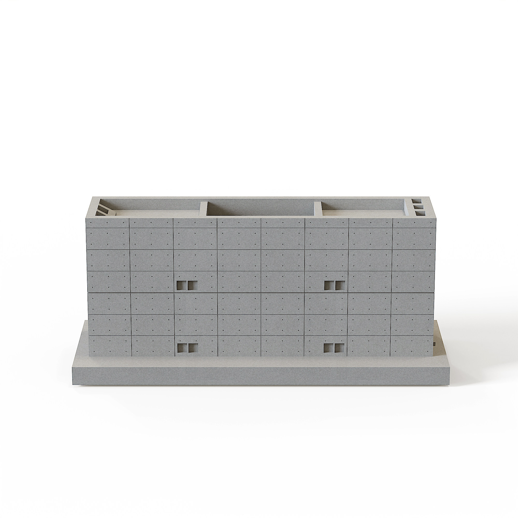 Azuma House Concrete Model - Tadao Ando Sumiyoshi Row House - Image 6