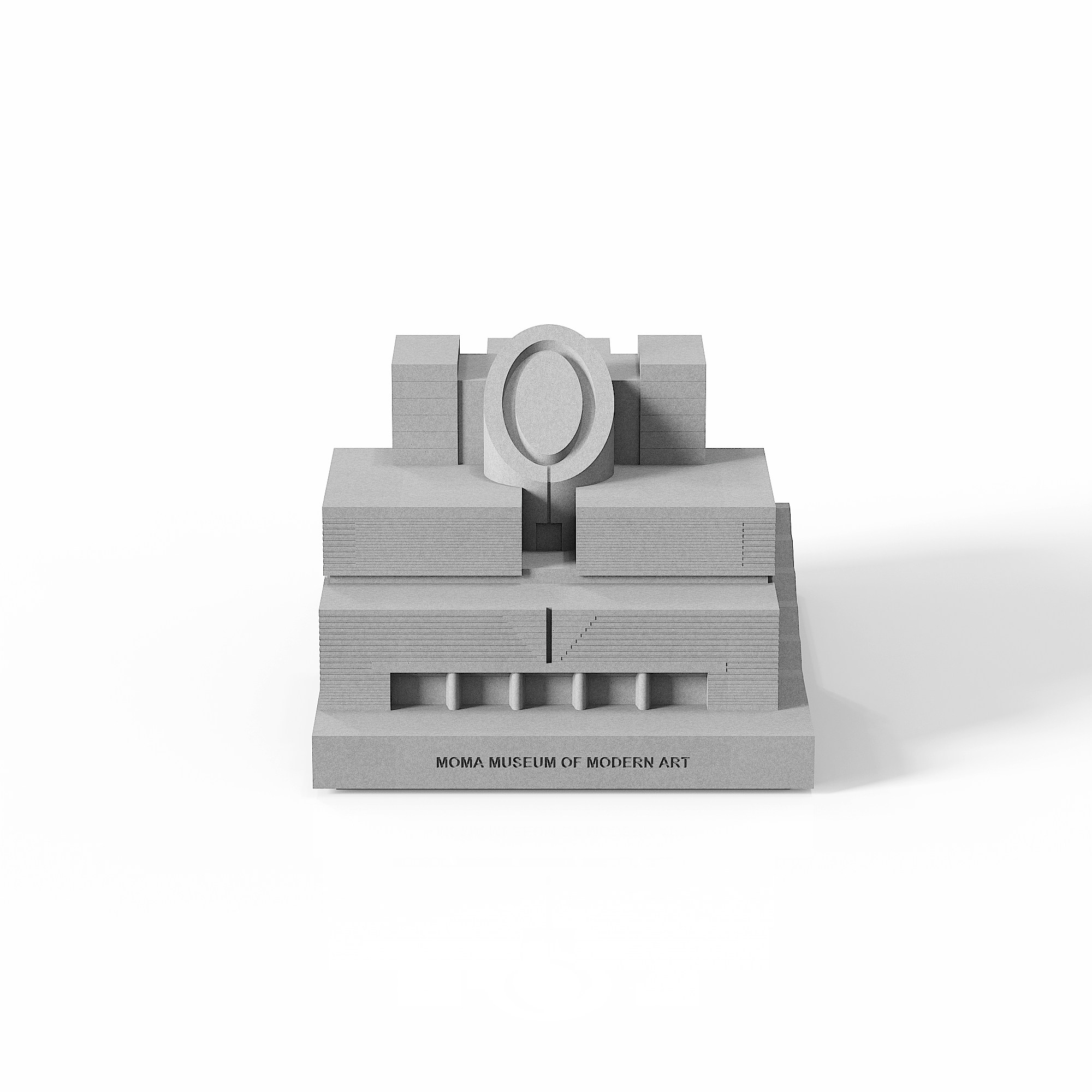 San Francisco Museum of Modern Art Concrete Model by Myron Design