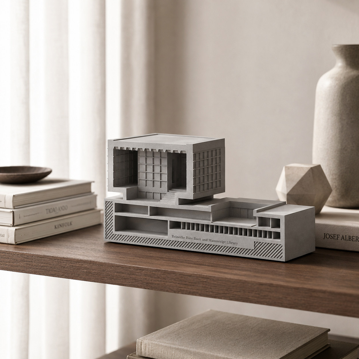 Beinecke Rare Book Library Concrete Model by Myron Design