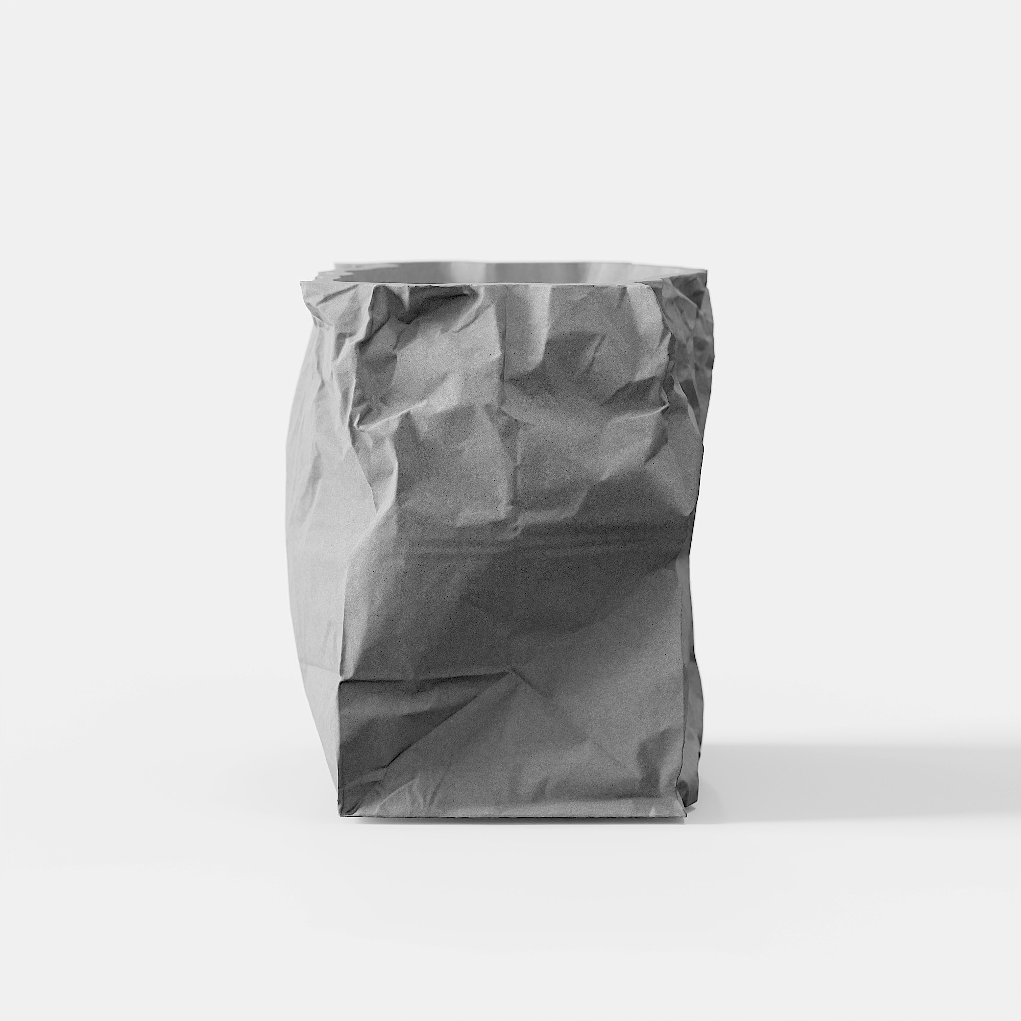 Crumpled Paper Bag Concrete Pen Holder by Myron Design