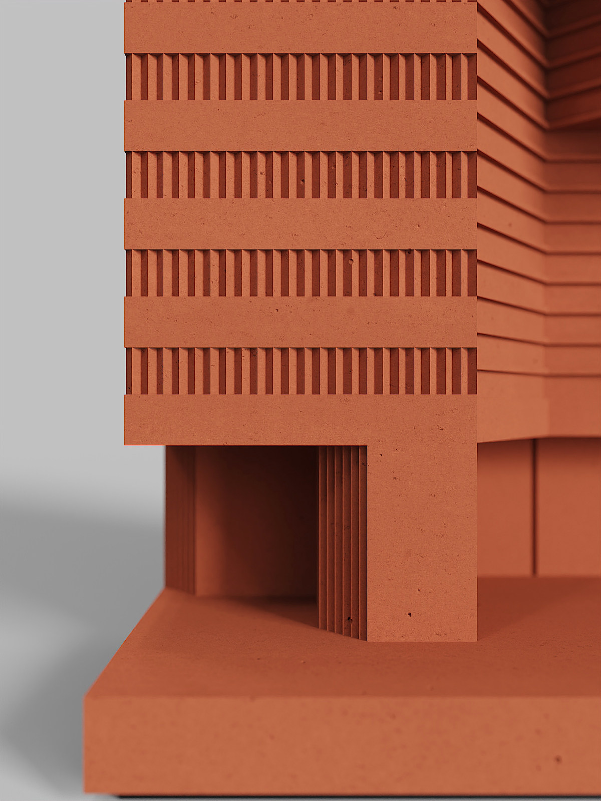 Mario Botta Concrete Bookends - Architectural Desk Object - Image 6