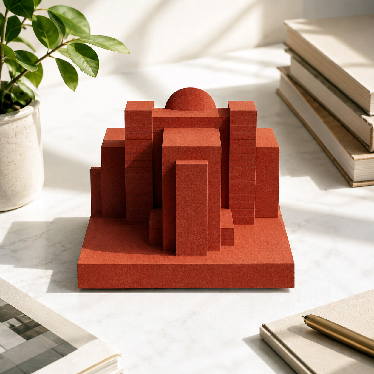 San Francisco Museum of Modern Art Concrete Model by Myron Design