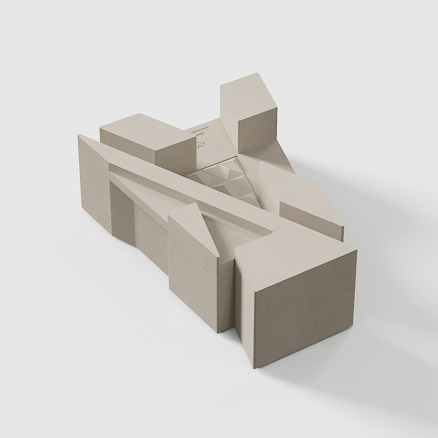 National Gallery of Art East Building Concrete Model by Myron Design