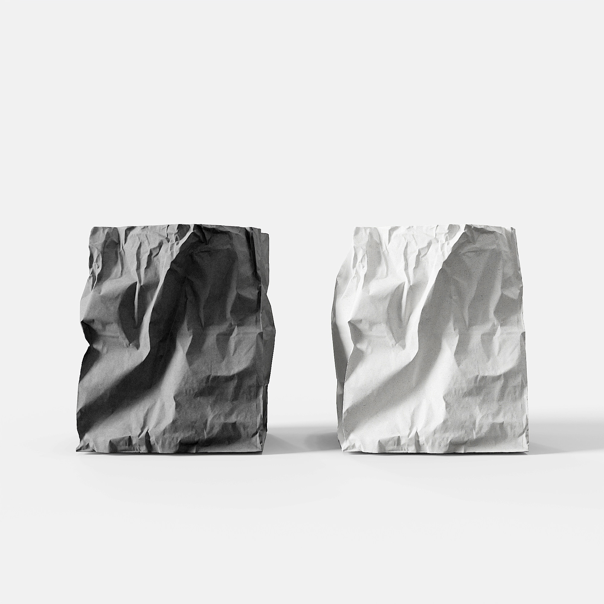 Crumpled Paper Bag Concrete Pen Holder by Myron Design