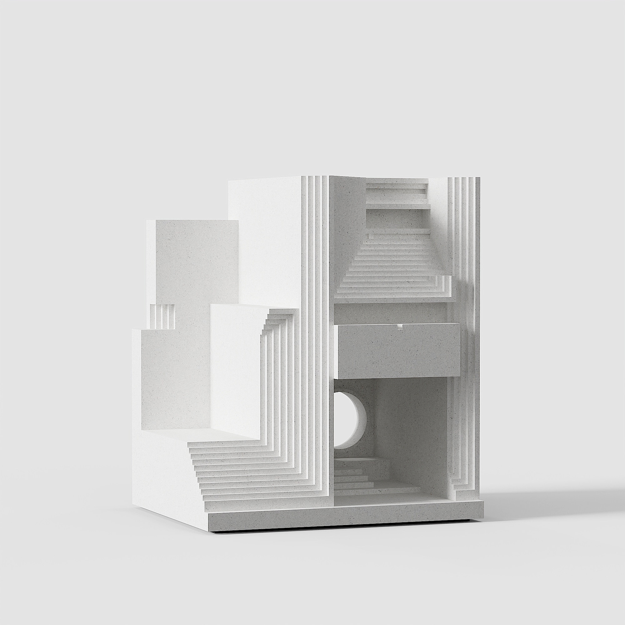 Brion Cemetery Concrete Architectural Model by Myron Design