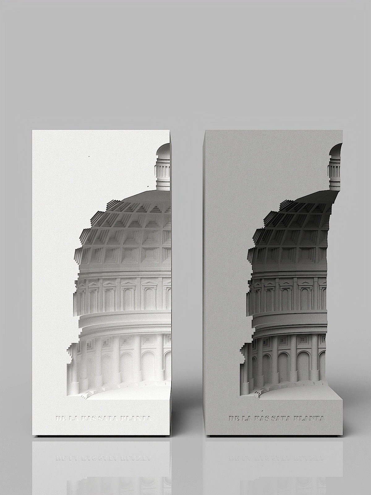 European Dome Concrete Architectural Model by Myron Design