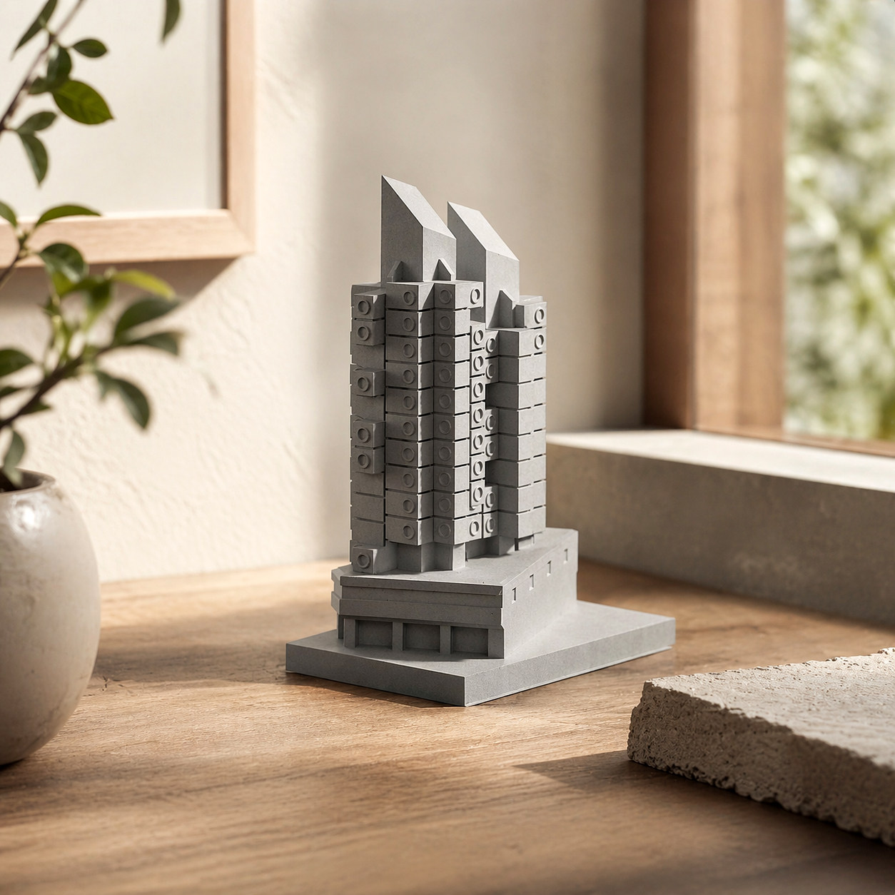Nakagin Capsule Tower Concrete Model - Kisho Kurokawa - Image 8