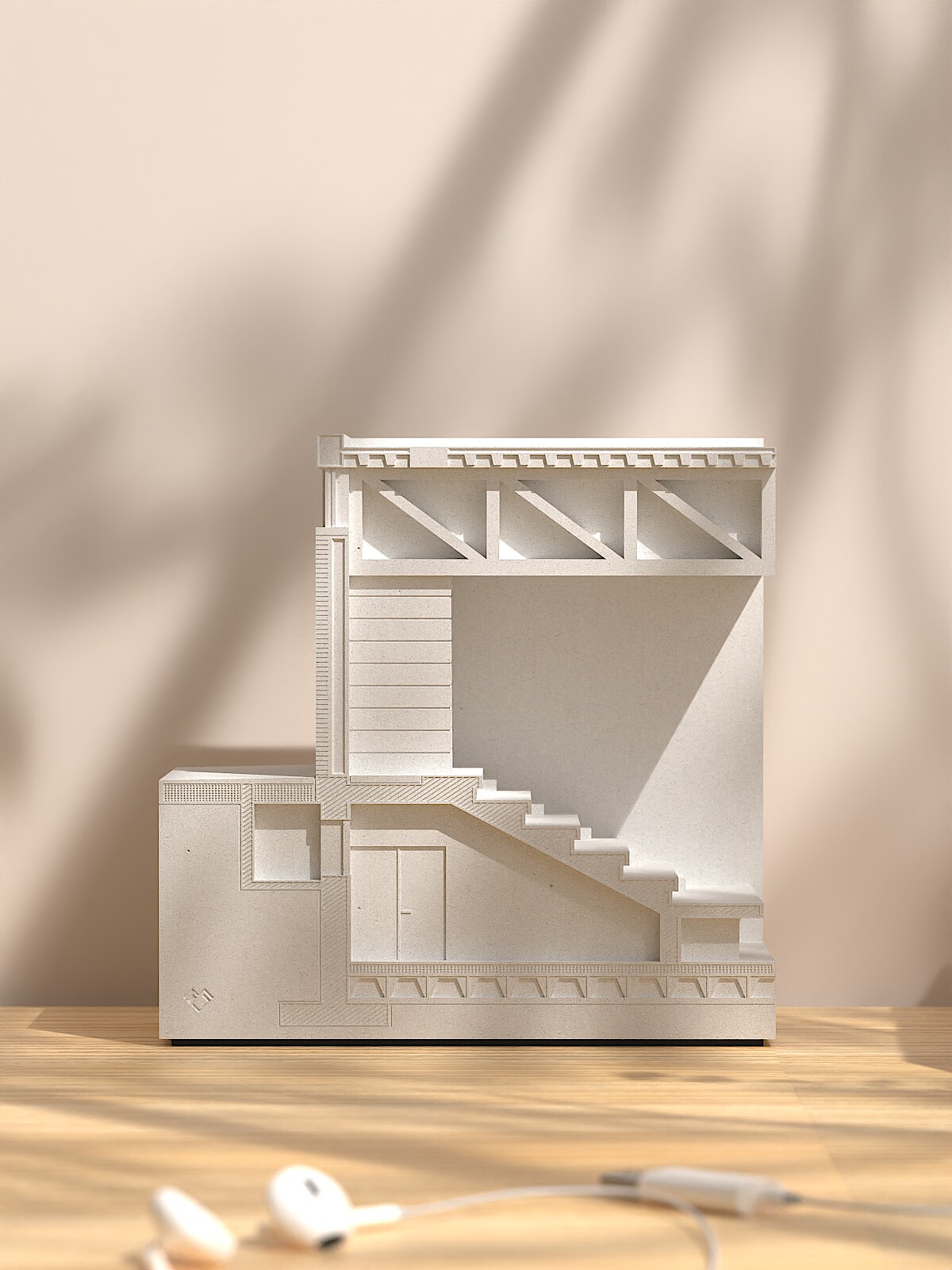 Architectural Detail Concrete Sculpture 157 mm by Myron Design