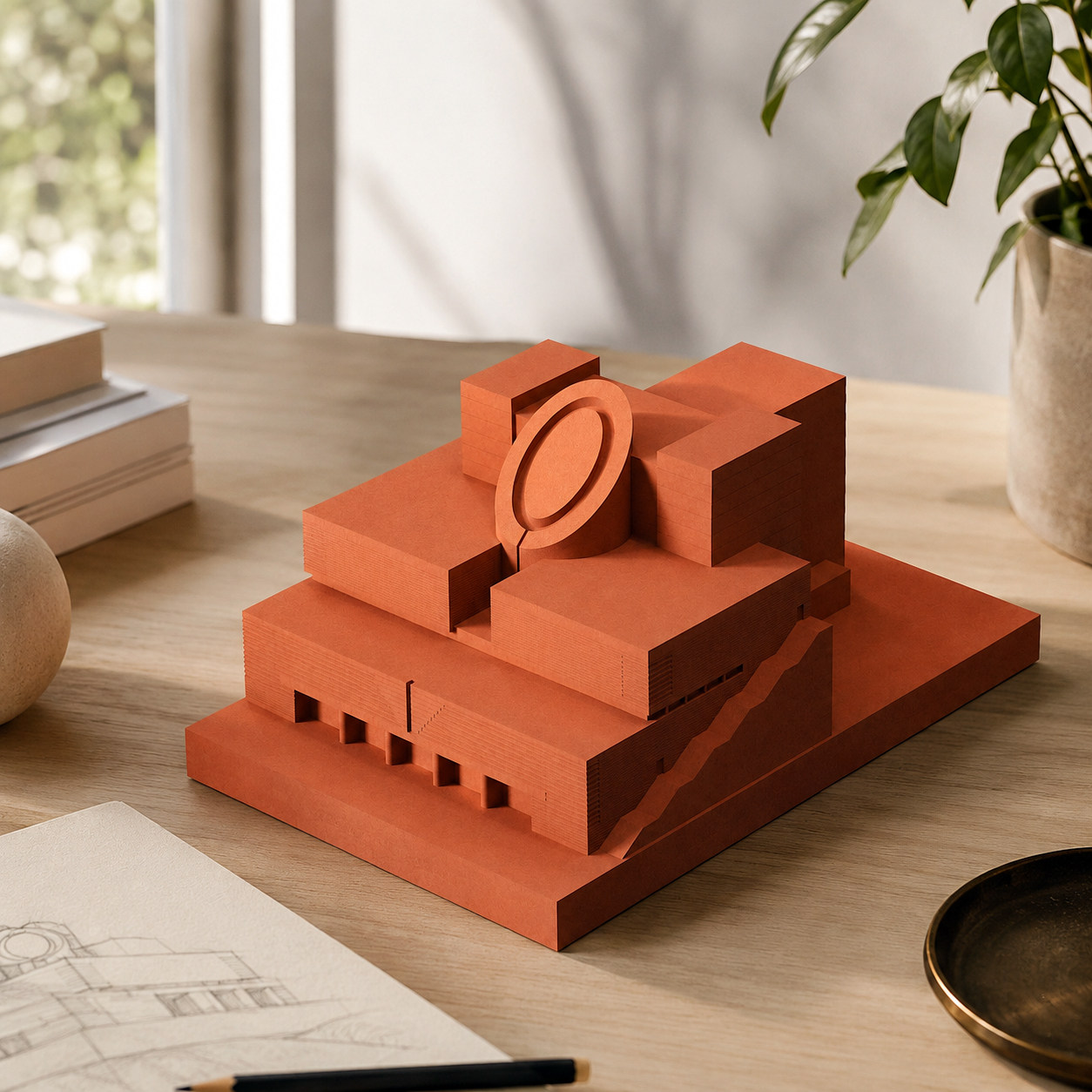 San Francisco Museum of Modern Art Concrete Model by Myron Design