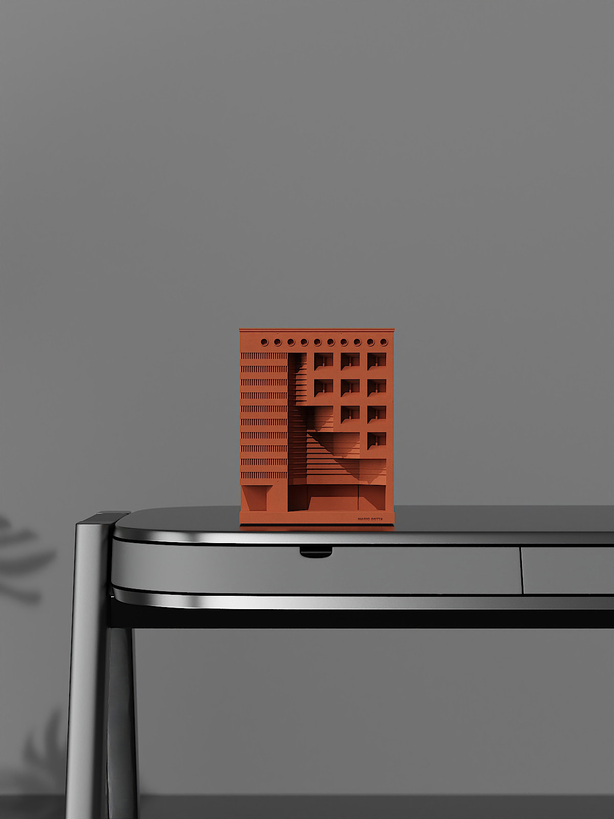 Mario Botta Concrete Bookends - Architectural Desk Object - Image 9