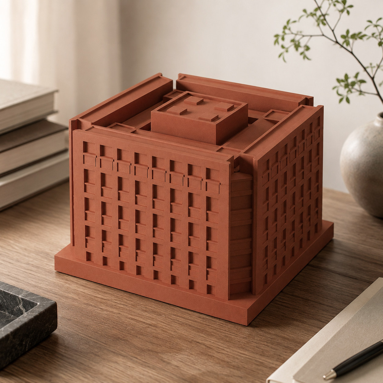 Exeter Library Concrete Pen Holder by Myron Design