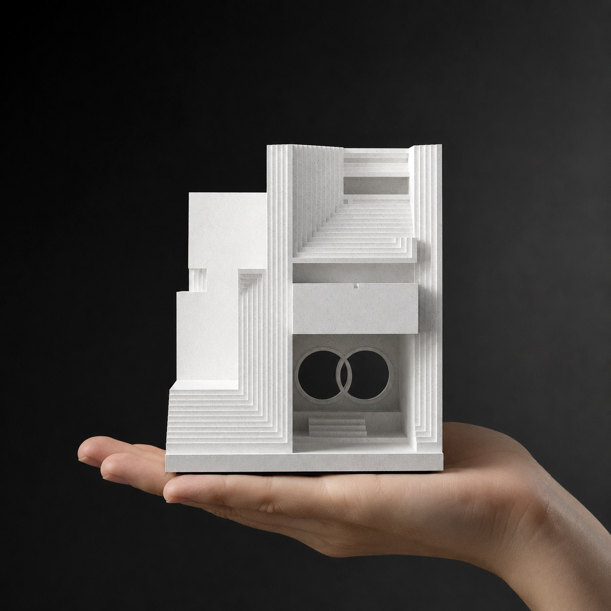 Brion Cemetery Concrete Architectural Model by Myron Design
