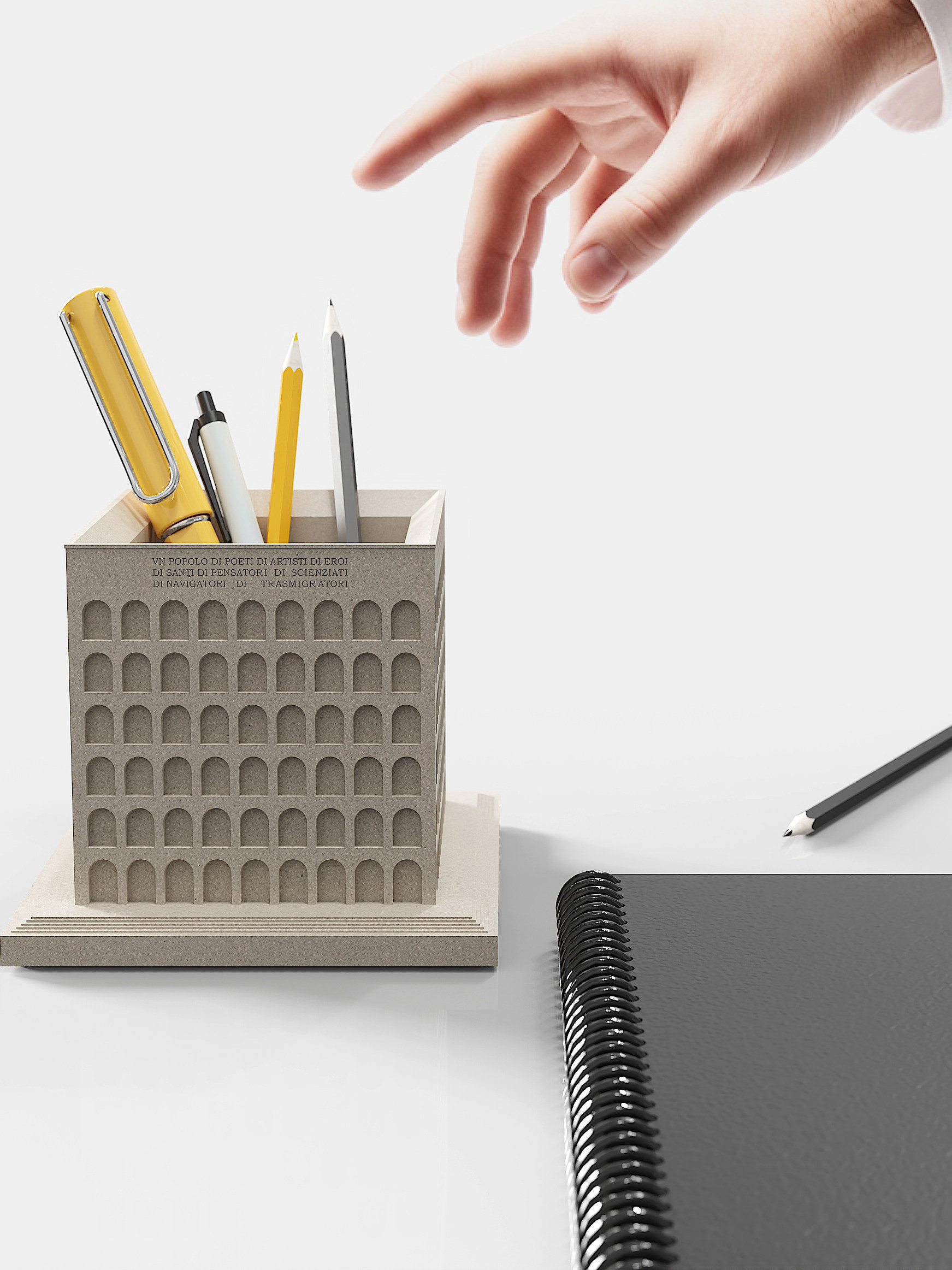 Palace of Italian Civilization Concrete Model by Myron Design