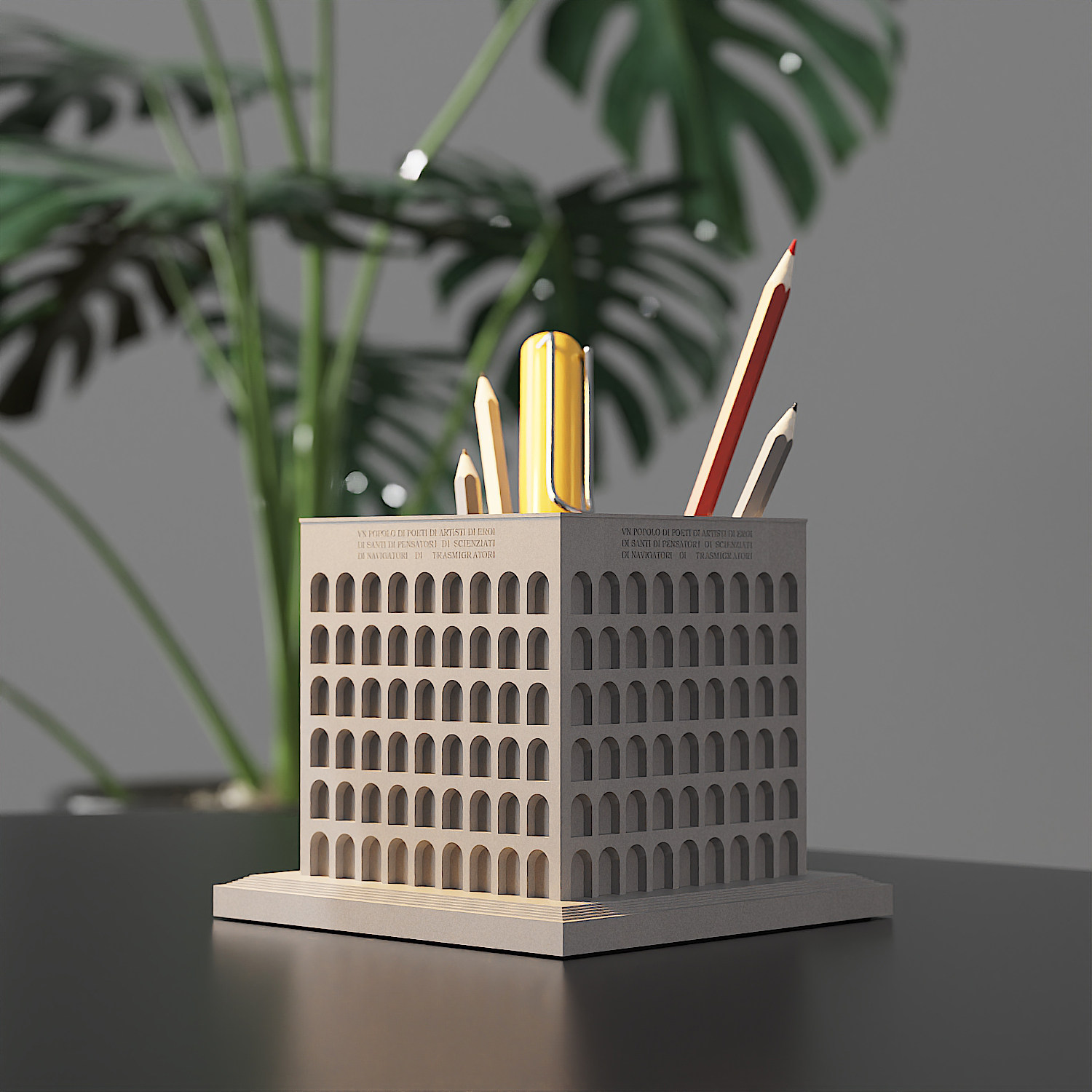 Palace of Italian Civilization Concrete Model by Myron Design