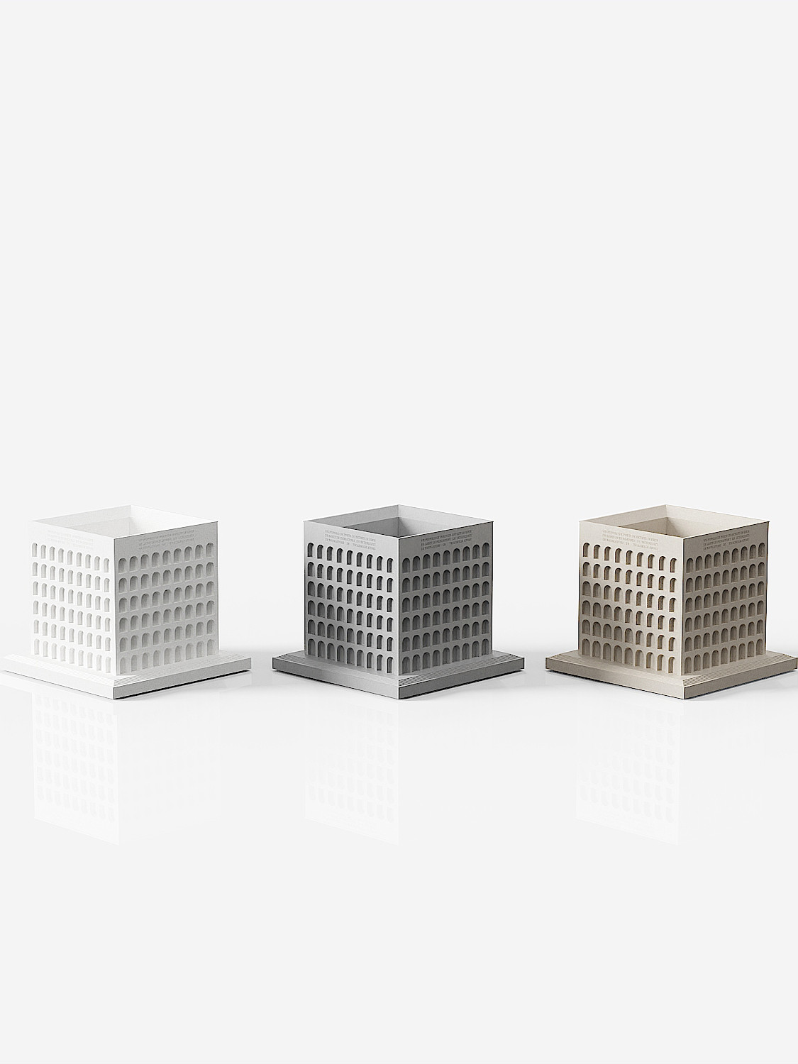 Palace of Italian Civilization Concrete Model by Myron Design