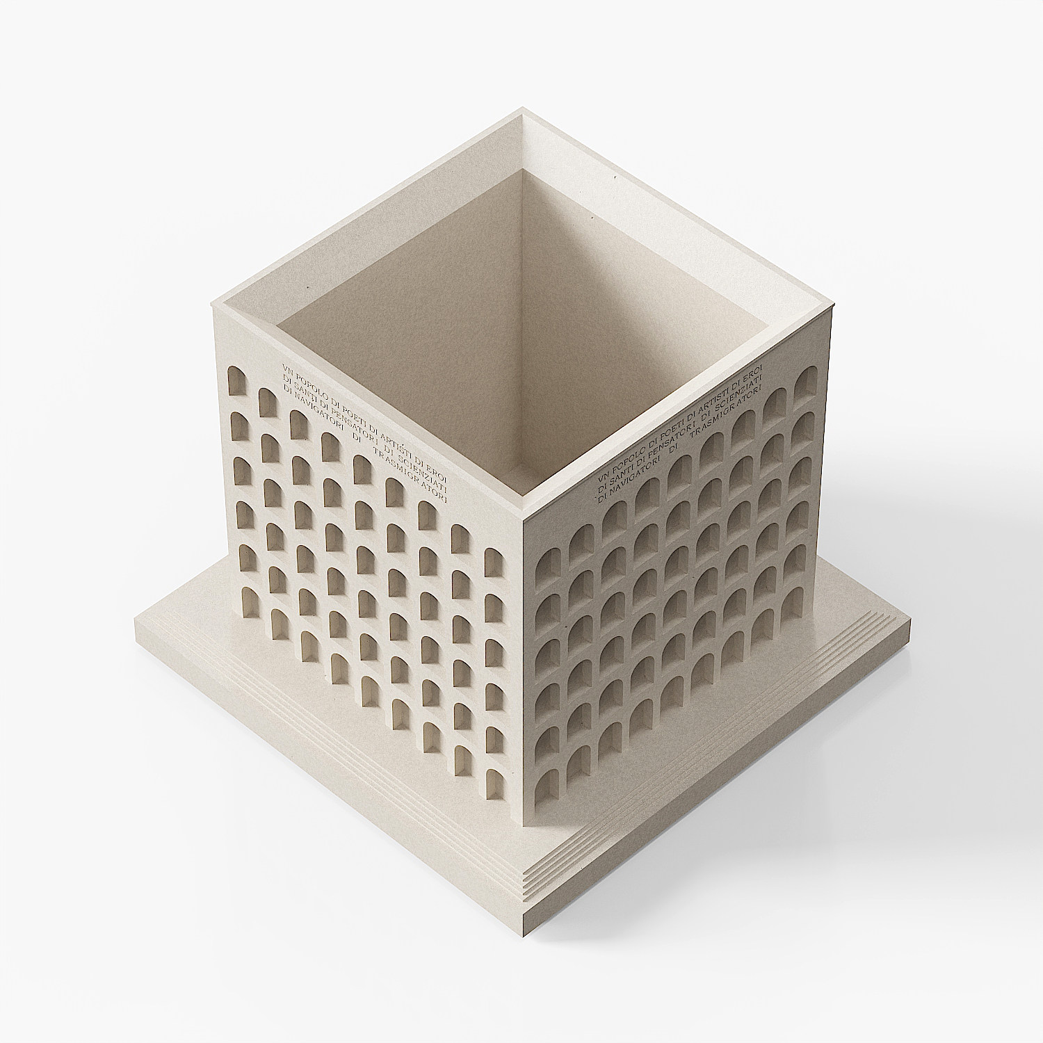 Palace of Italian Civilization Concrete Model by Myron Design