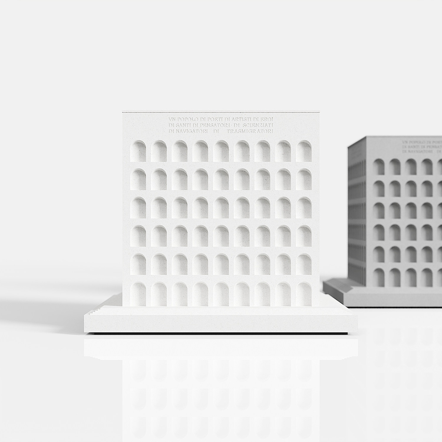 Palace of Italian Civilization Concrete Model by Myron Design