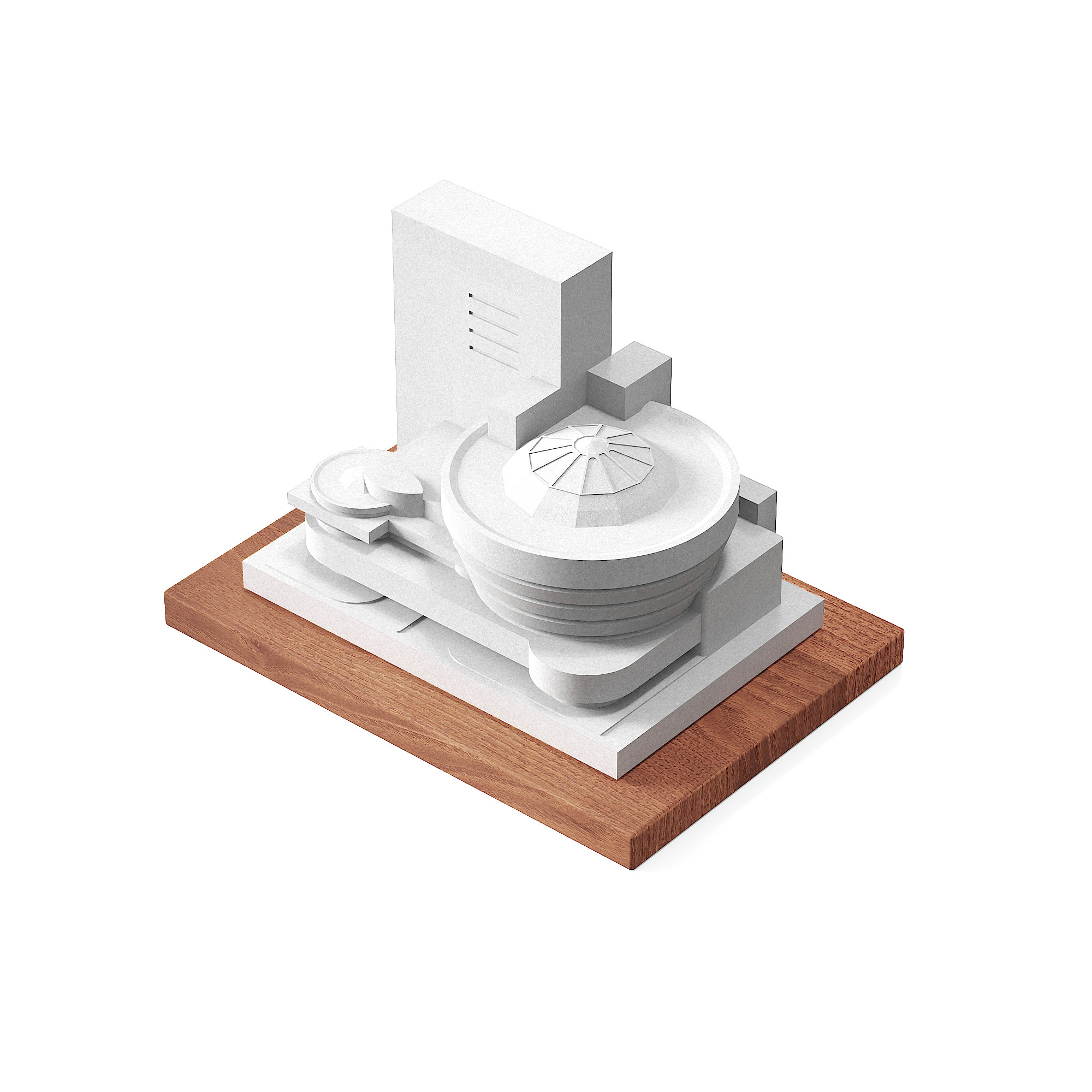 Guggenheim Museum Concrete Architectural Model by Myron Design