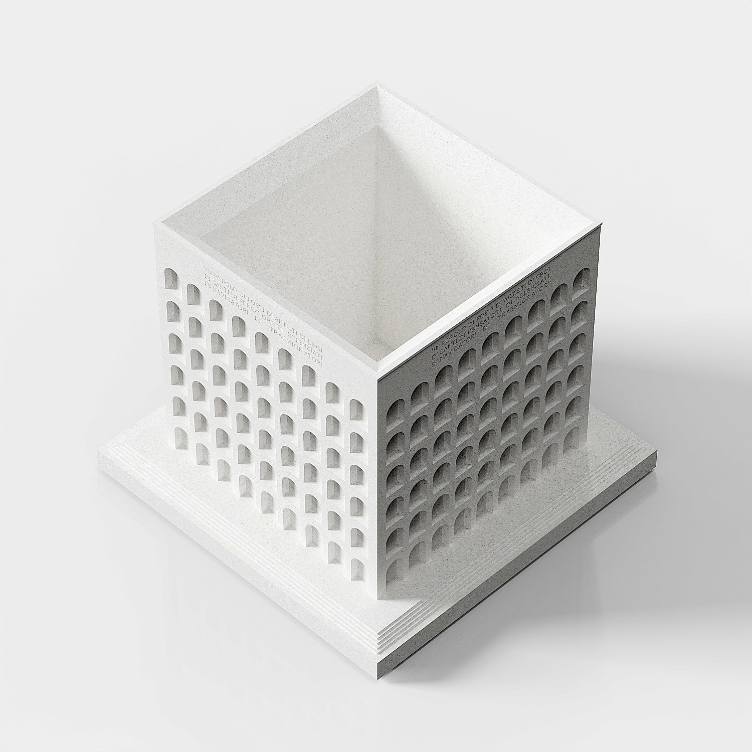 Palace of Italian Civilization Concrete Model by Myron Design