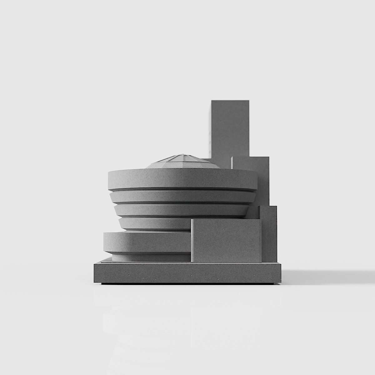 Guggenheim Museum Concrete Architectural Model by Myron Design