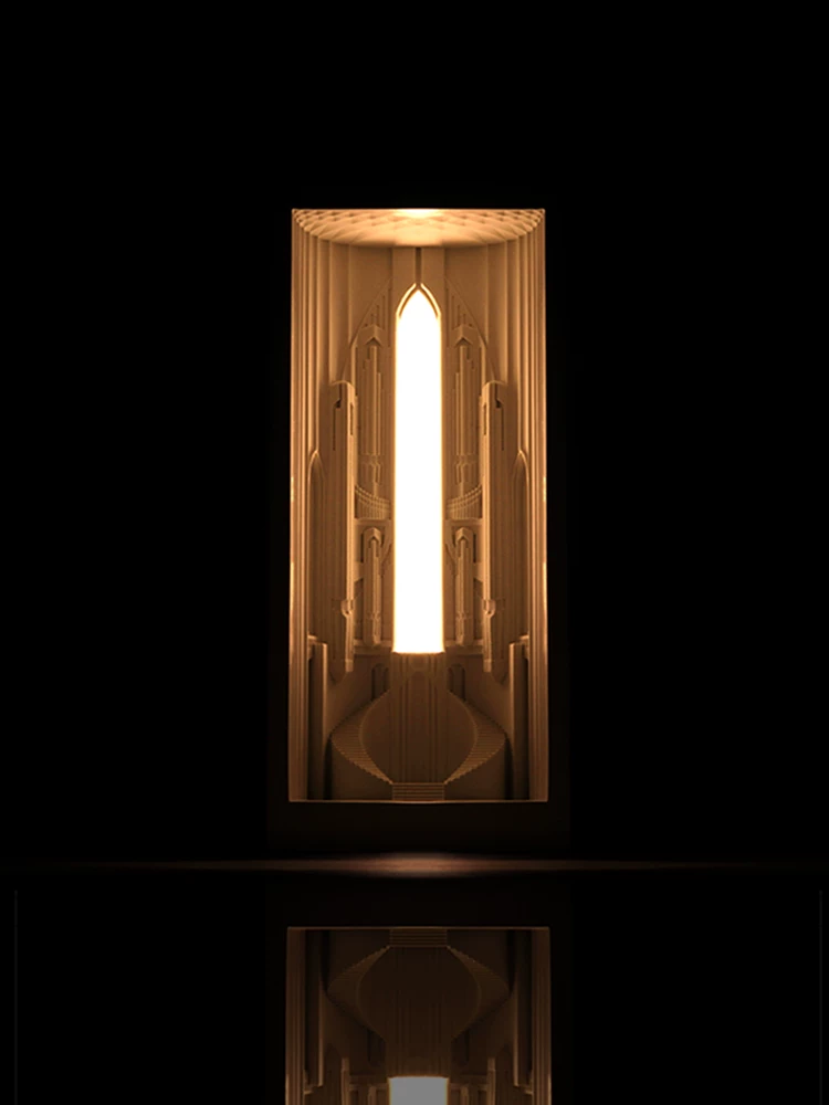 Pipe Organ Cathedral Concrete Night Light - view 5