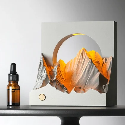 Golden Mountain Concrete Aroma Lamp - view 1