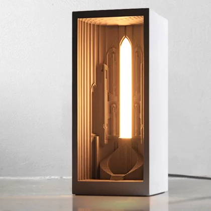 Pipe Organ Cathedral Concrete Night Light - view 1