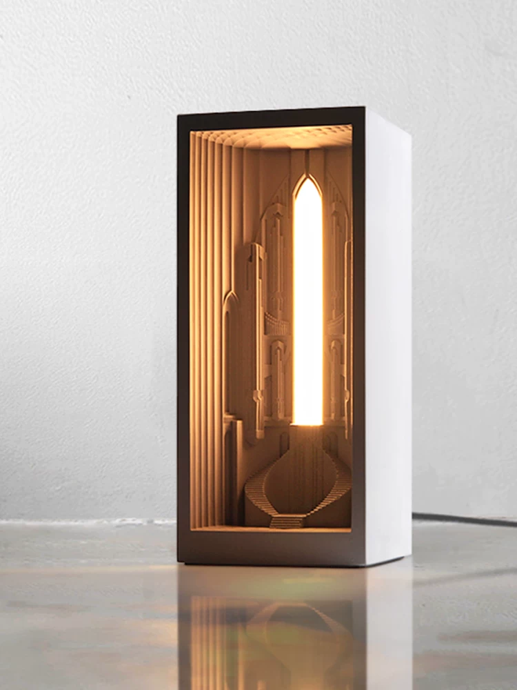 Pipe Organ Cathedral Concrete Night Light - view 1