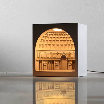 Pantheon Concrete Architectural Night Light - view 1