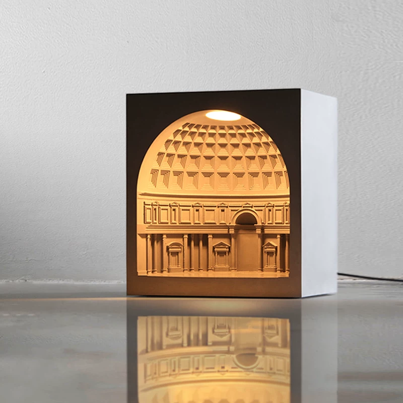Pantheon Concrete Architectural Night Light - view 1