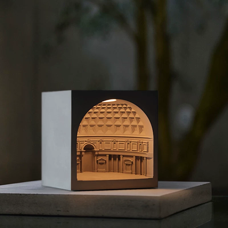 Pantheon Concrete Architectural Night Light - view 3