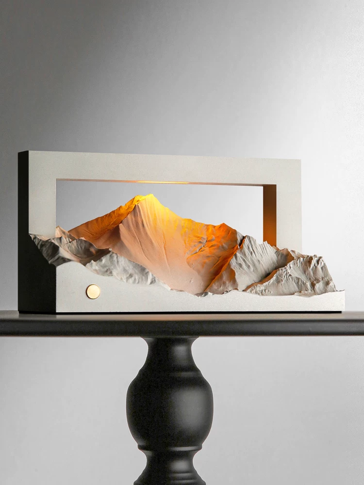 Golden Mountain II Concrete Aroma Lamp - view 1