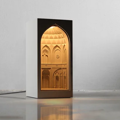 Persian Garden Concrete Table Lamp - view 1