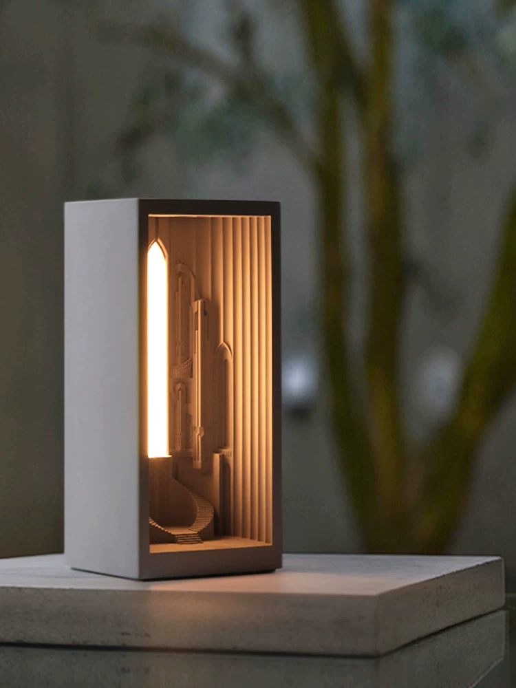 Pipe Organ Cathedral Concrete Night Light - view 4
