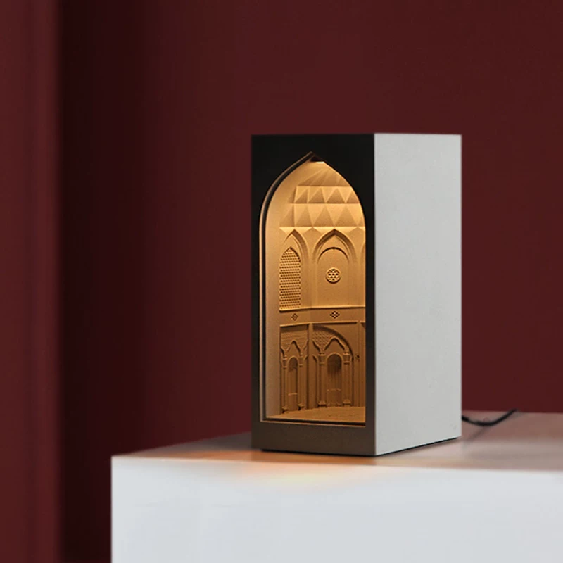 Persian Garden Concrete Table Lamp - view 2