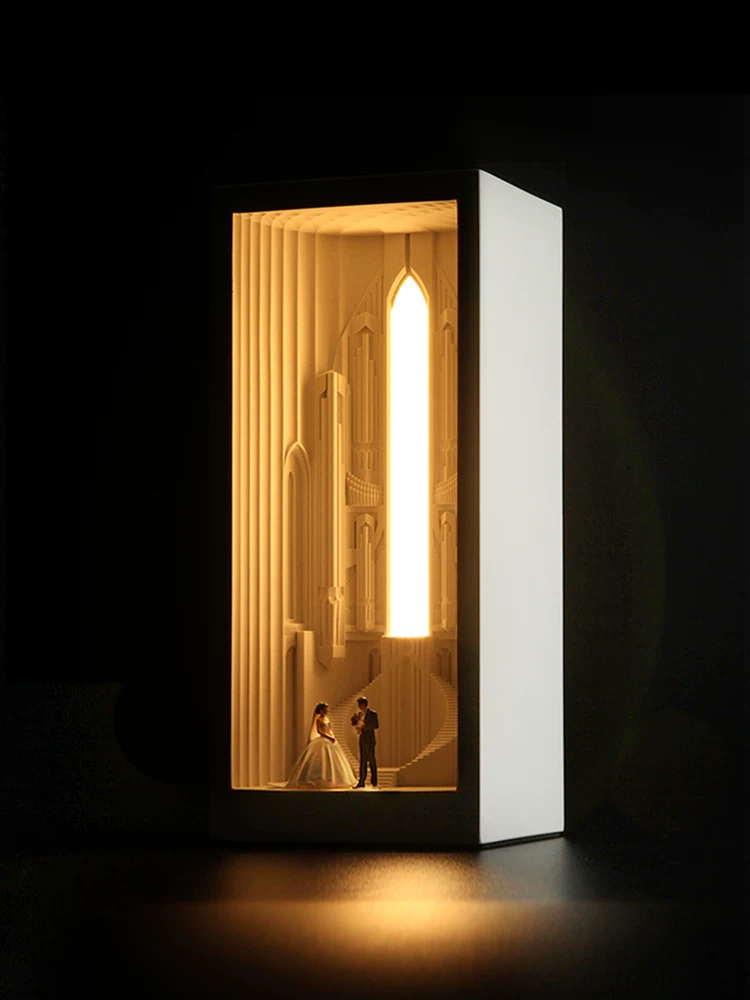 Pipe Organ Cathedral Concrete Night Light - view 3