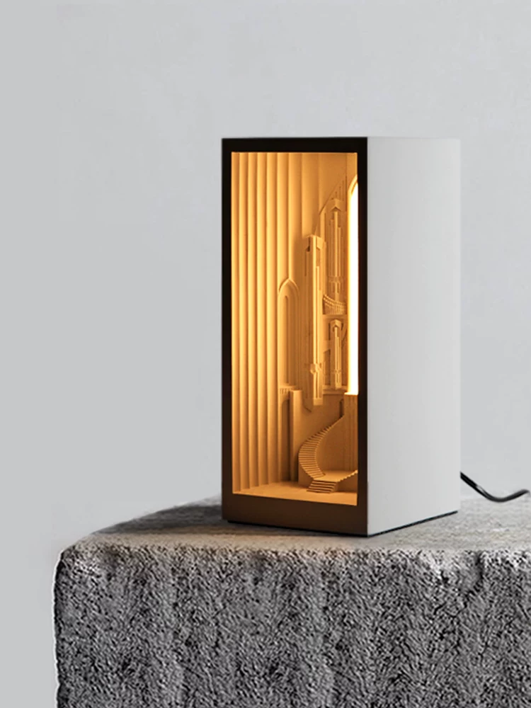 Pipe Organ Cathedral Concrete Night Light - view 2