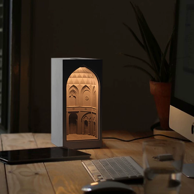 Persian Garden Concrete Table Lamp - view 3