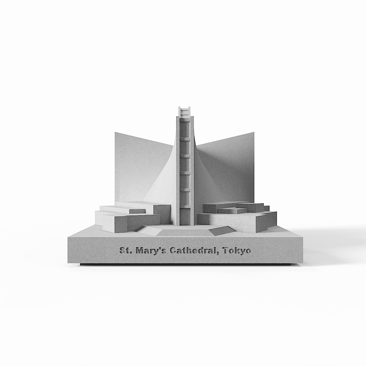 St Marys Cathedral Concrete Architectural Model by Myron Design